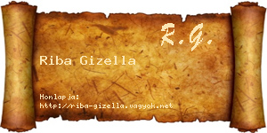 Riba Gizella névjegykártya