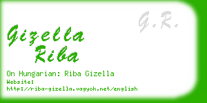 gizella riba business card